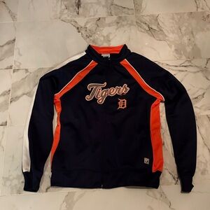 Majestic Navy and Orange Sports Jacket